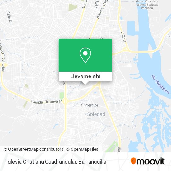 Mapa de Iglesia Cristiana Cuadrangular