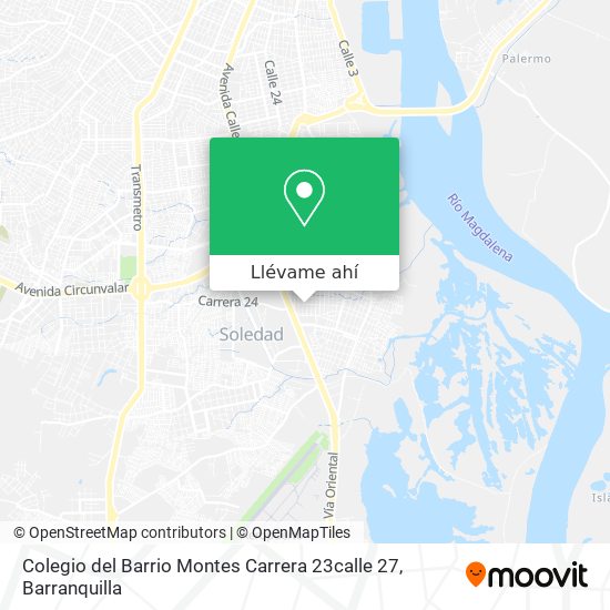 Mapa de Colegio del Barrio Montes Carrera 23calle 27