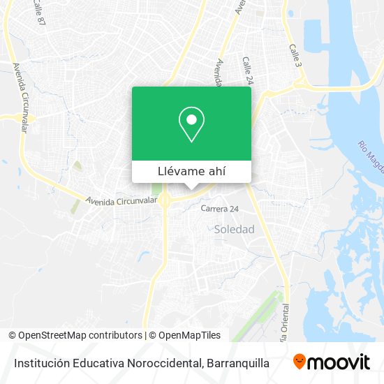 Mapa de Institución Educativa Noroccidental