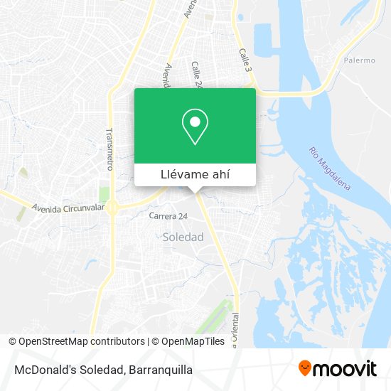 Mapa de McDonald's Soledad