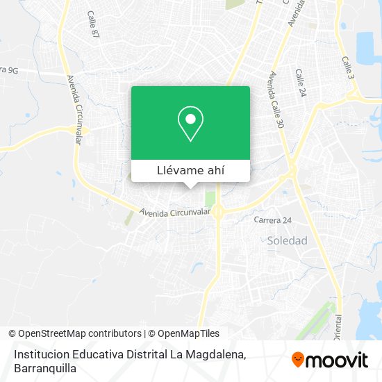Mapa de Institucion Educativa Distrital La Magdalena