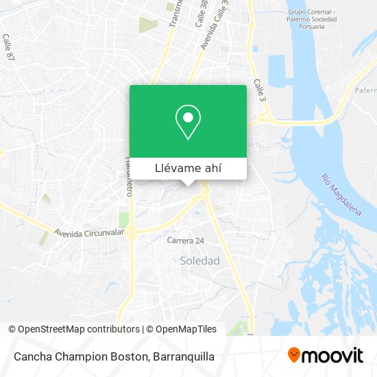 Mapa de Cancha Champion Boston