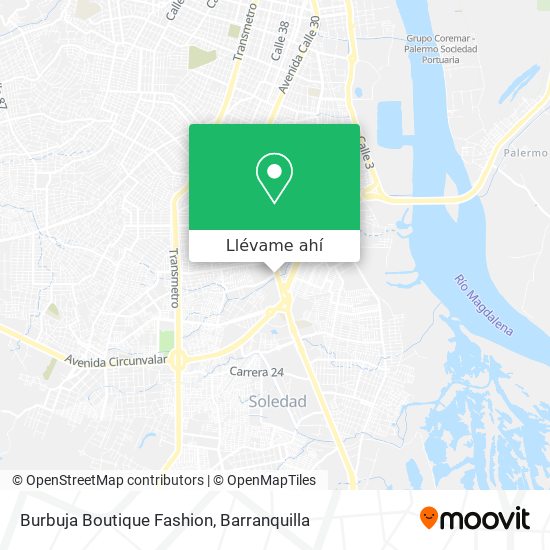 Mapa de Burbuja Boutique Fashion