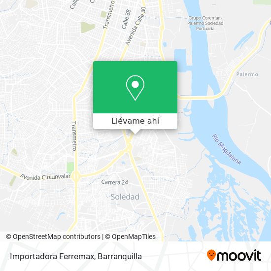 Mapa de Importadora Ferremax