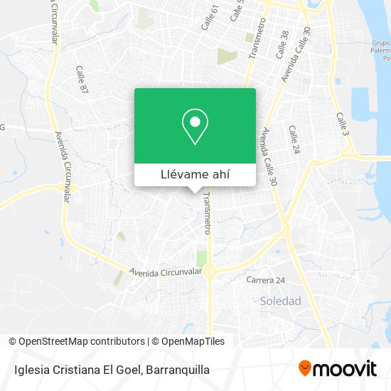 Mapa de Iglesia Cristiana El Goel