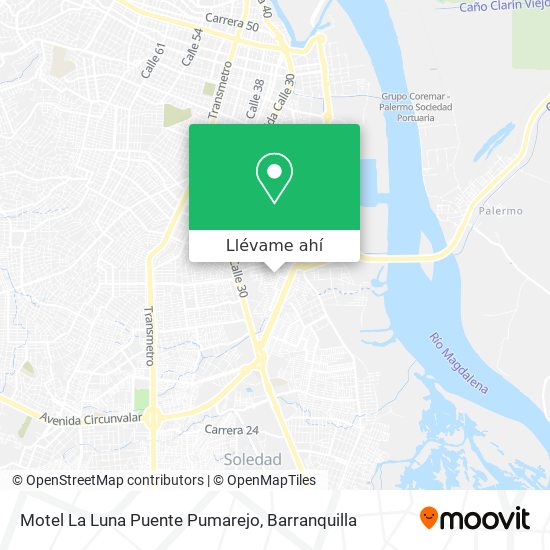 Mapa de Motel La Luna Puente Pumarejo