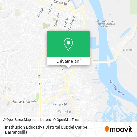 Mapa de Institucion Educativa Distrital Luz del Caribe