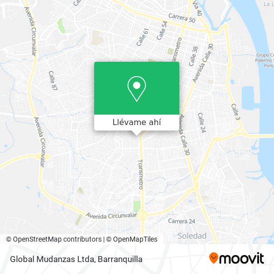 Mapa de Global Mudanzas Ltda