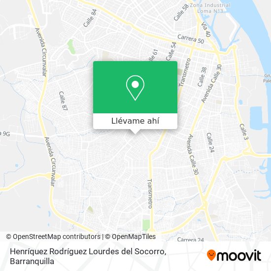Mapa de Henríquez Rodríguez Lourdes del Socorro
