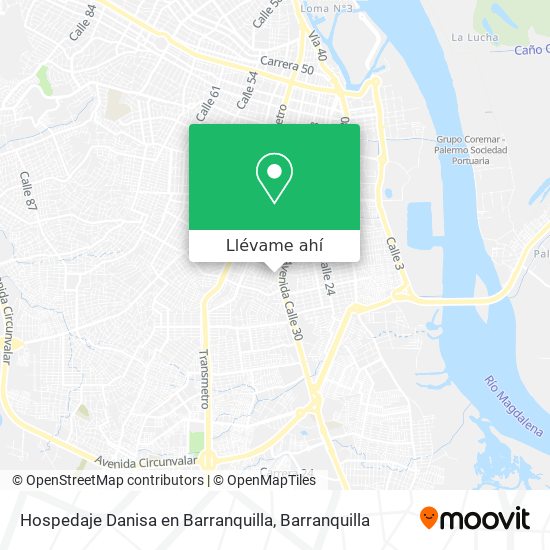 Mapa de Hospedaje Danisa en Barranquilla
