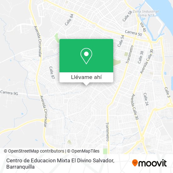 Mapa de Centro de Educacion Mixta El Divino Salvador