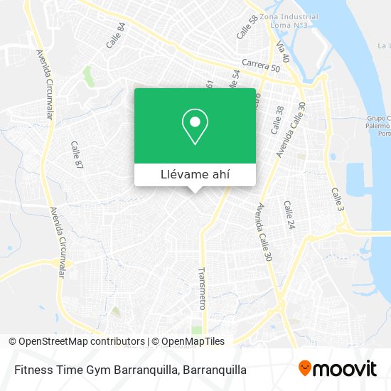 Mapa de Fitness Time Gym Barranquilla