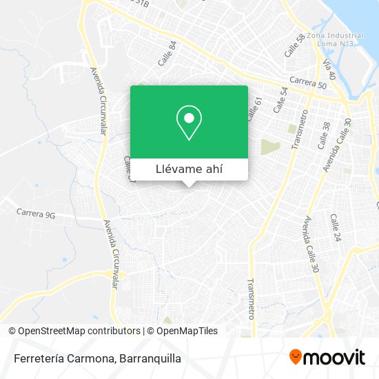 Mapa de Ferretería Carmona