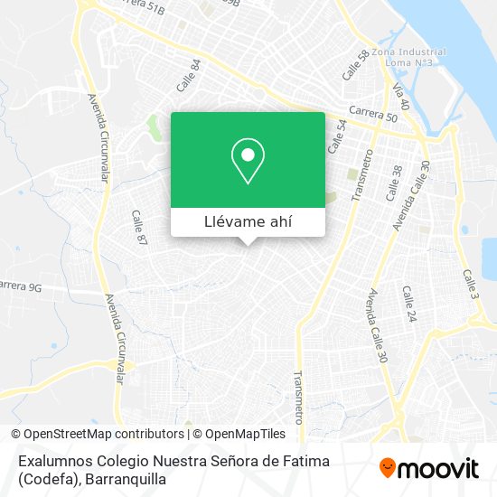 Mapa de Exalumnos Colegio Nuestra Señora de Fatima (Codefa)