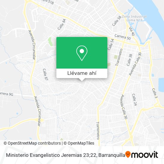 Mapa de Ministerio Evangelistico Jeremias 23;22