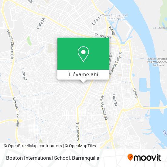 Mapa de Boston International School