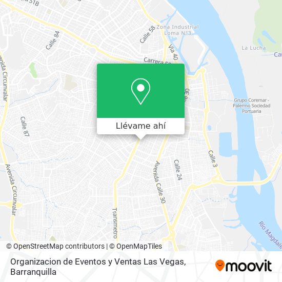 Mapa de Organizacion de Eventos y Ventas Las Vegas