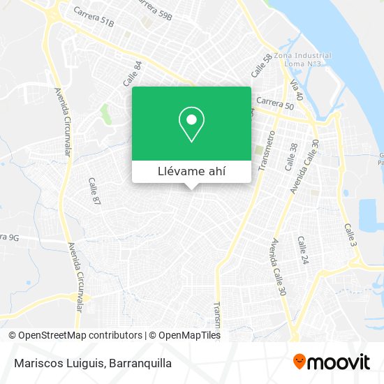 Mapa de Mariscos Luiguis
