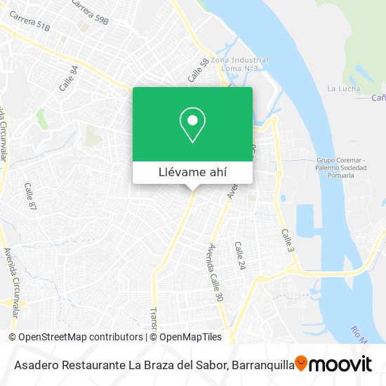 Mapa de Asadero Restaurante La Braza del Sabor