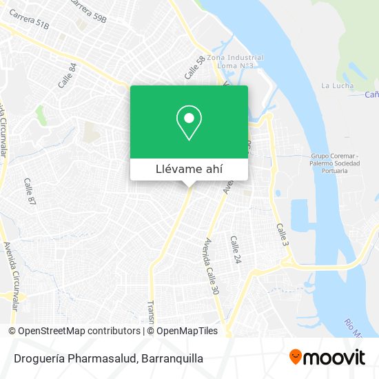 Mapa de Droguería Pharmasalud