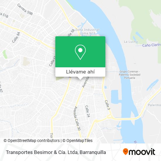 Mapa de Transportes Besimor & Cía. Ltda