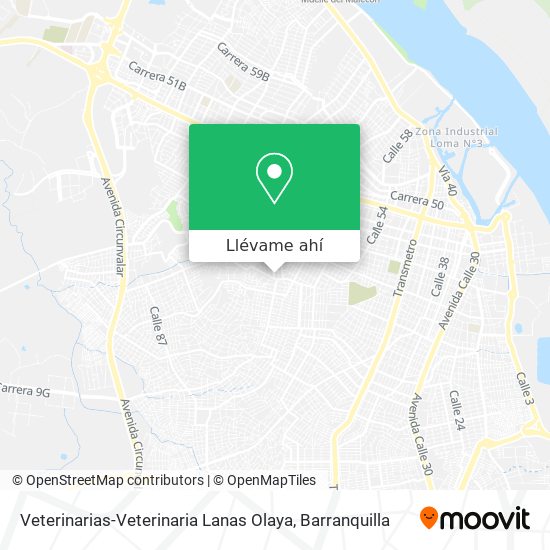 Mapa de Veterinarias-Veterinaria Lanas Olaya
