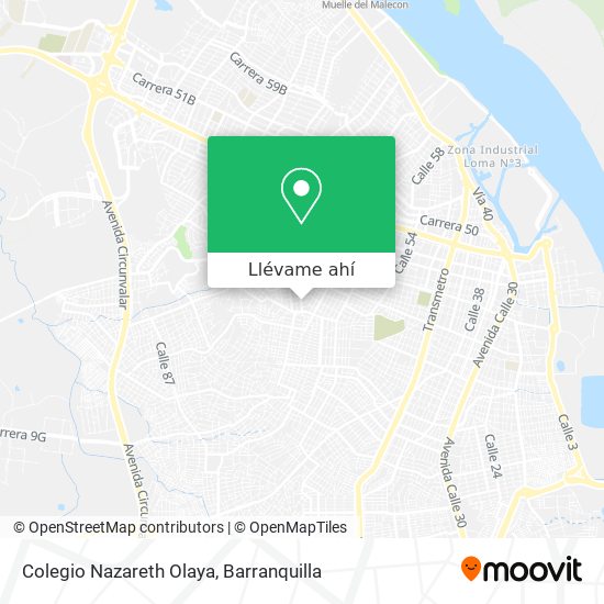 Mapa de Colegio Nazareth Olaya