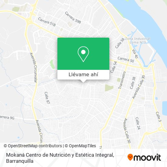 Mapa de Mokaná Centro de Nutrición y Estética Integral