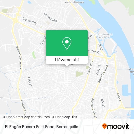 Mapa de El Fogón Bucaro Fast Food