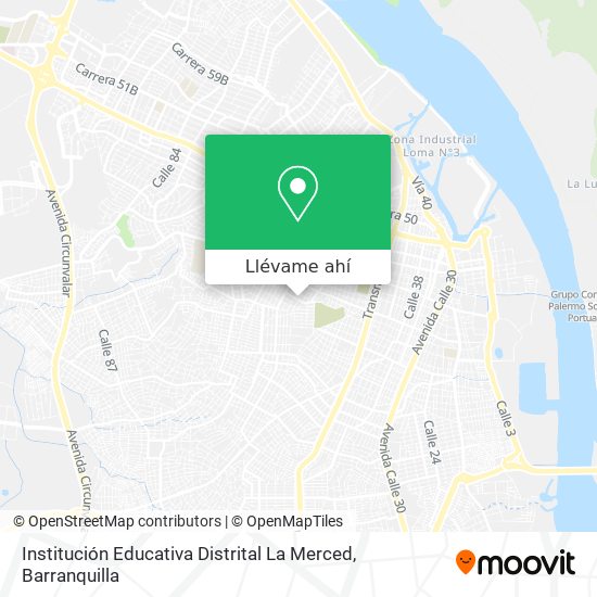 Mapa de Institución Educativa Distrital La Merced