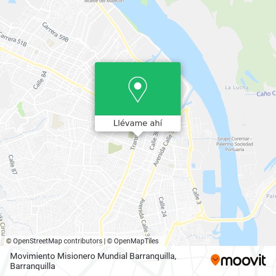 Mapa de Movimiento Misionero Mundial Barranquilla