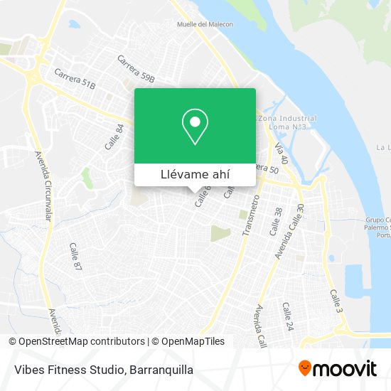 Mapa de Vibes Fitness Studio