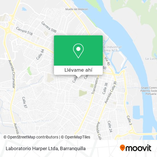 Mapa de Laboratorio Harper Ltda