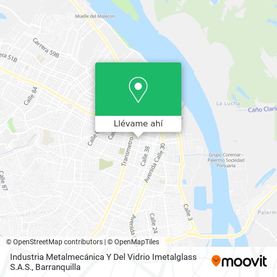 Mapa de Industria Metalmecánica Y Del Vidrio Imetalglass S.A.S.