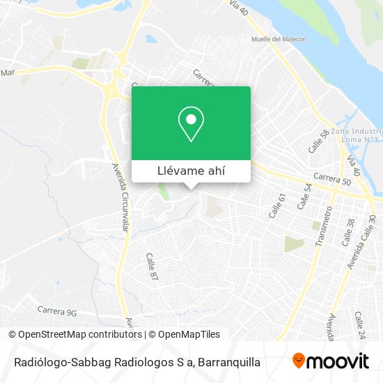 Mapa de Radiólogo-Sabbag Radiologos S a