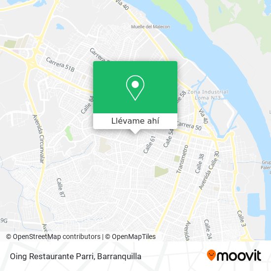 Mapa de Oing Restaurante Parri