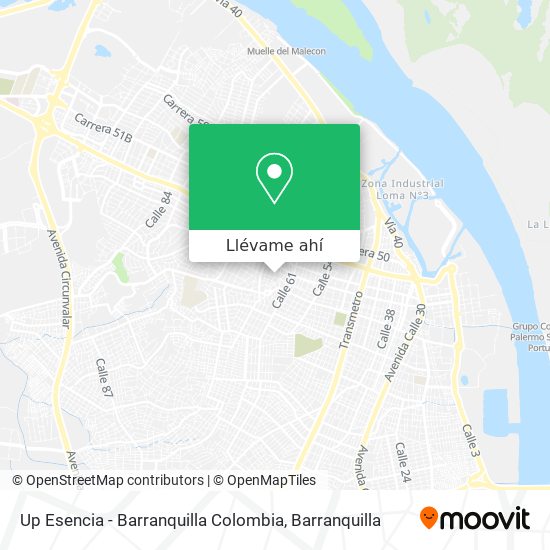 Mapa de Up Esencia - Barranquilla Colombia