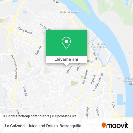 Mapa de La Calzada - Juice and Drinks
