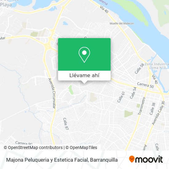 Mapa de Majona Peluqueria y Estetica Facial