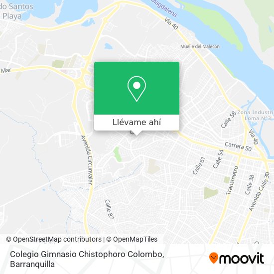 Mapa de Colegio Gimnasio Chistophoro Colombo