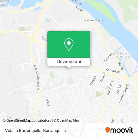 Mapa de Vidalia Barranquilla