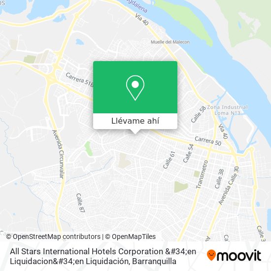Mapa de All Stars International Hotels Corporation &#34;en Liquidacion&#34;en Liquidación