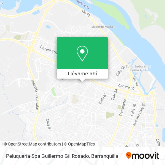 Mapa de Peluqueria-Spa Guillermo Gil Rosado