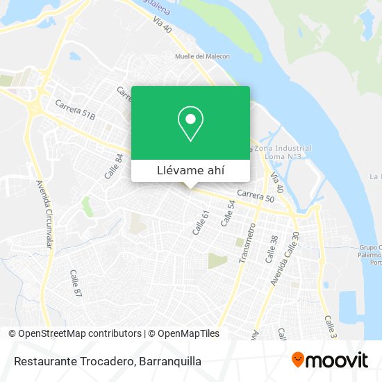 Mapa de Restaurante Trocadero