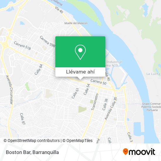Mapa de Boston Bar