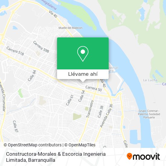 Mapa de Constructora-Morales & Escorcia Ingenieria Limitada