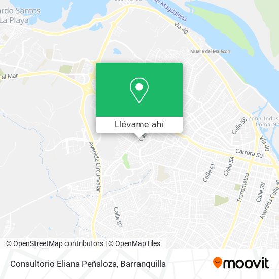 Mapa de Consultorio Eliana Peñaloza
