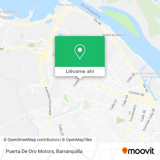 Mapa de Puerta De Oro Motors