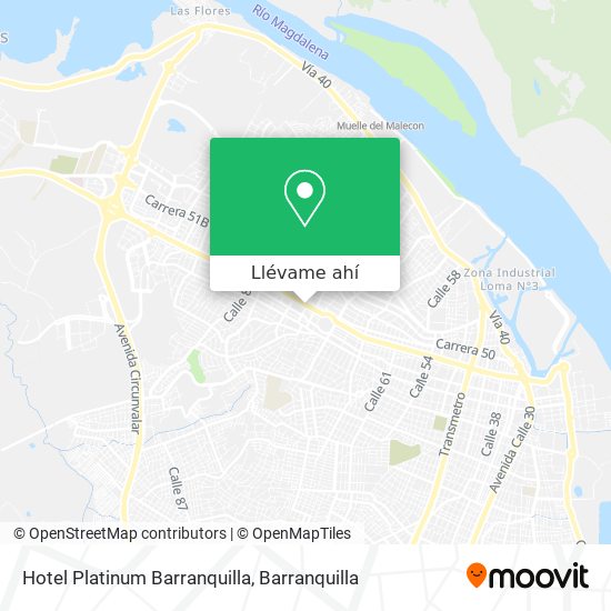 Mapa de Hotel Platinum Barranquilla