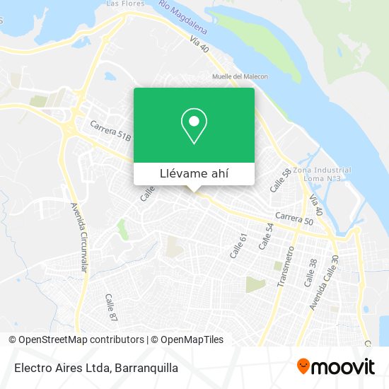 Mapa de Electro Aires Ltda